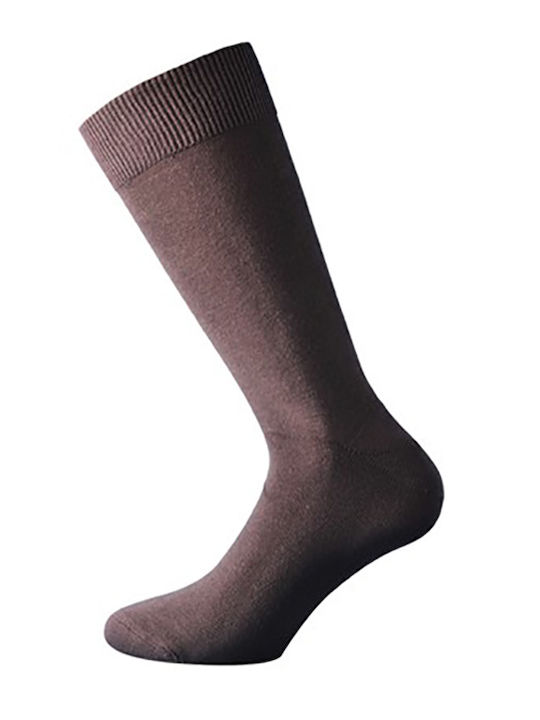 K Socks Herren Einfarbige Socken Brown 1Pack
