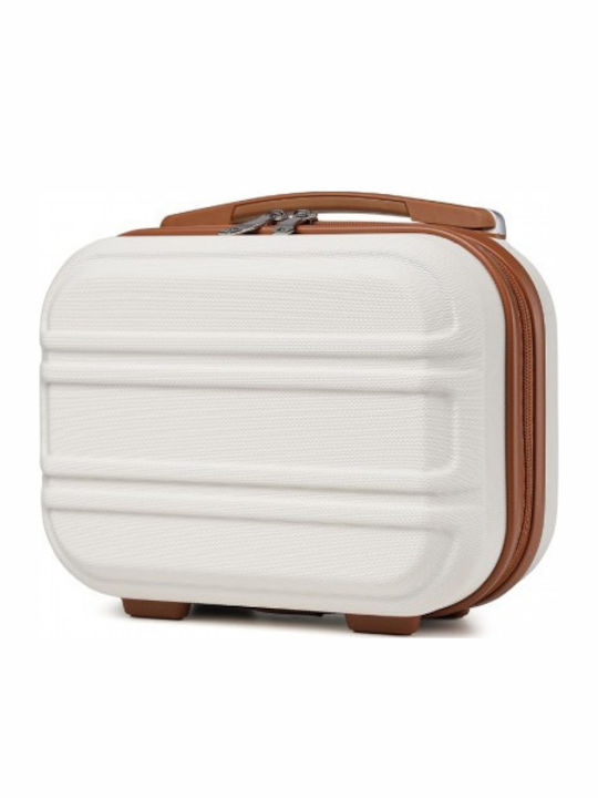 Miss Lulu Lightweight Hard Shell Abs Vanity Case Cream