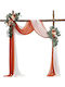 Vevor Artificial Wedding Flower Set Orange 2 Flowers & 2 Fabrics Hlgmhtj4jtcs7o0mfv0