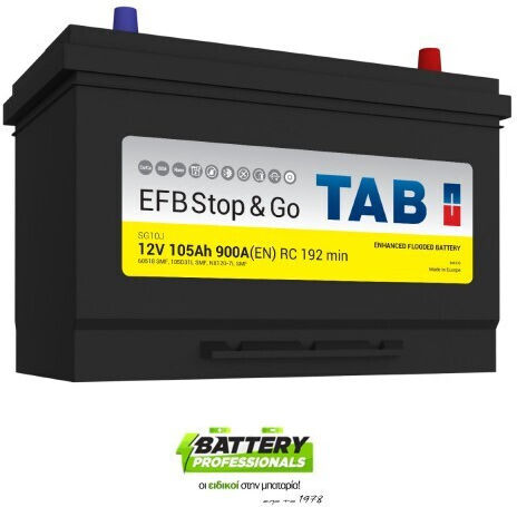 TAB Μπαταρία Φορτηγού Efb Stop με Χωρητικότητα 105Ah