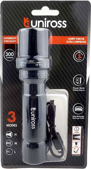 Uniross Light Ulfl014 Lanterne cu Blițuri Reîncărcabile de 300 Lumen
