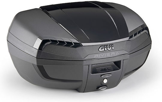 Givi Riviera Monolock Black Edition Monolock Motorcycle Top Case 46lt Black