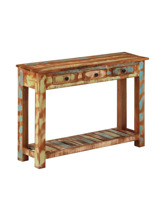 Solid Wood Console Table Coffee L110xW30xH76cm