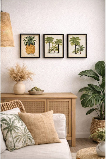 Atmosphera Tropical Pineapple Κάδρο σε Καμβά 20x25cm