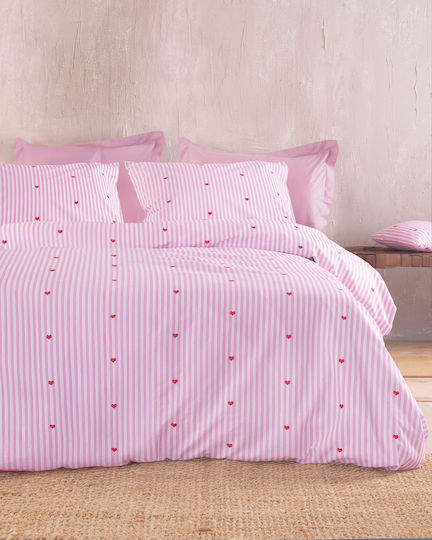 Rythmos Set Cearșafuri 230x260cm. Symbol Roz 4buc