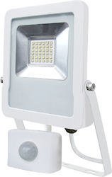 Gbc On Nightguard 30w Outdoor Led Floodlight Pir 30w White