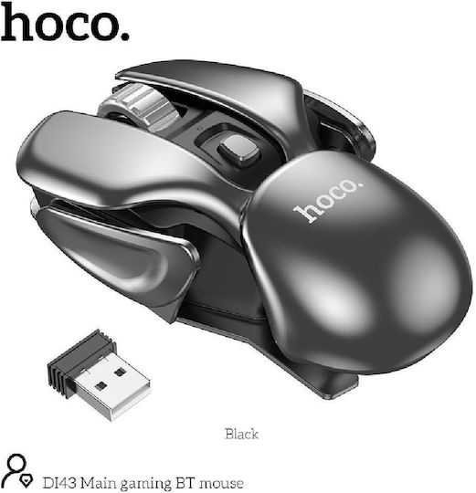Hoco DI43 Main Ασύρματο Gaming Ποντίκι Μαύρο