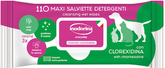 Șervețele umede pentru animale de companie Inodorina Refresh 110 unități S6104882