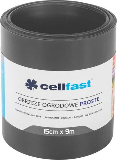 Cellfast Πλαστική Μπορντούρα Κήπου σε Γκρι Χρώμα 20cm x 9m