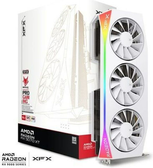 XFX Radeon RX 9070 XT 16GB GDDR6 Mercury OC White Gaming Edition Placă Grafică