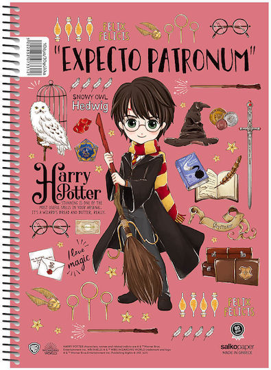 Salko Paper Σπιράλ Τετράδιο Ριγέ Β5 Magical