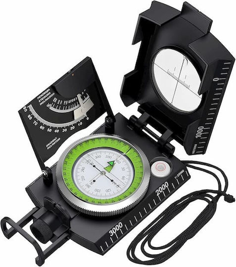 Proster Waterproof Compass Clinometer Luminous Display Carrying Case