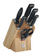 Zwilling J.A. Henckels Four Star Messer Set mit Sockel aus Rostfreiem Stahl 7 Stück