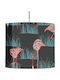 Abajur suspendat 1xe27 material textil Φ35cm Salinas Ebb&flow Sh101094h-c Albastru