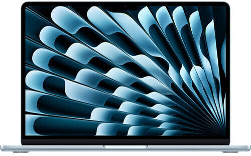 Apple MacBook Air 13.6" IPS Retina Display (M4-10-ядрен/16GB/256GB SSD/8-Core GPU) с Apple зарядно устройство 35W Двоен Sky Blue (Международен английски език)