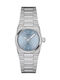 Tissot Γυναικείο Ρολόι 25mm Μπαταρίας με Ασημί Μεταλλικό Μπρασελέ