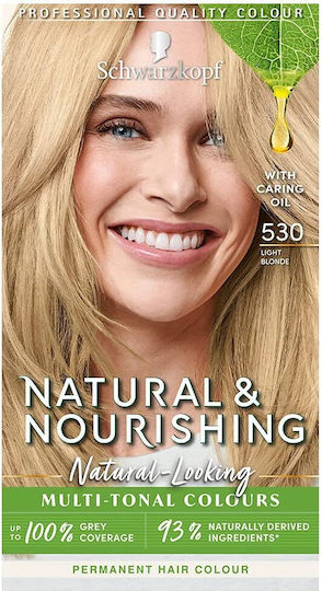 Schwarzkopf Natural & Nourishing Βαφή Μαλλιών 530 Light Blonde