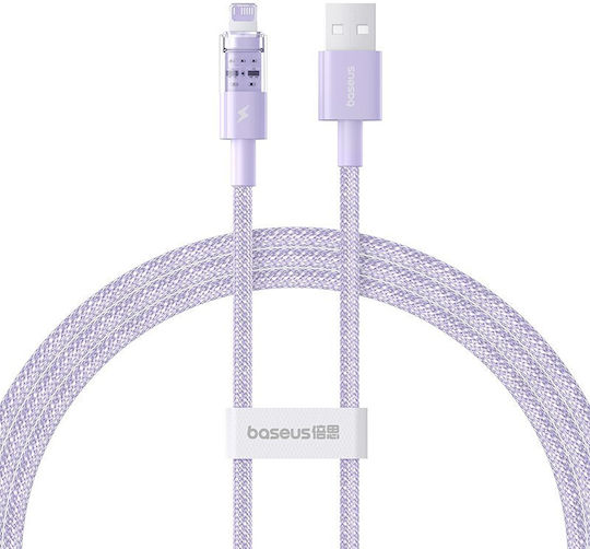 Baseus Gem Regular USB-A la Cablu Lightning 20W Violet 1m (P10373003511-00)