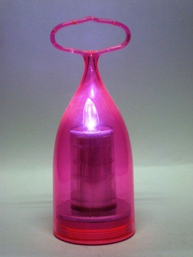 Glass Lantern Purple
