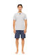Ulisse Men's Summer Pajamas Set Deep Blue Grey
