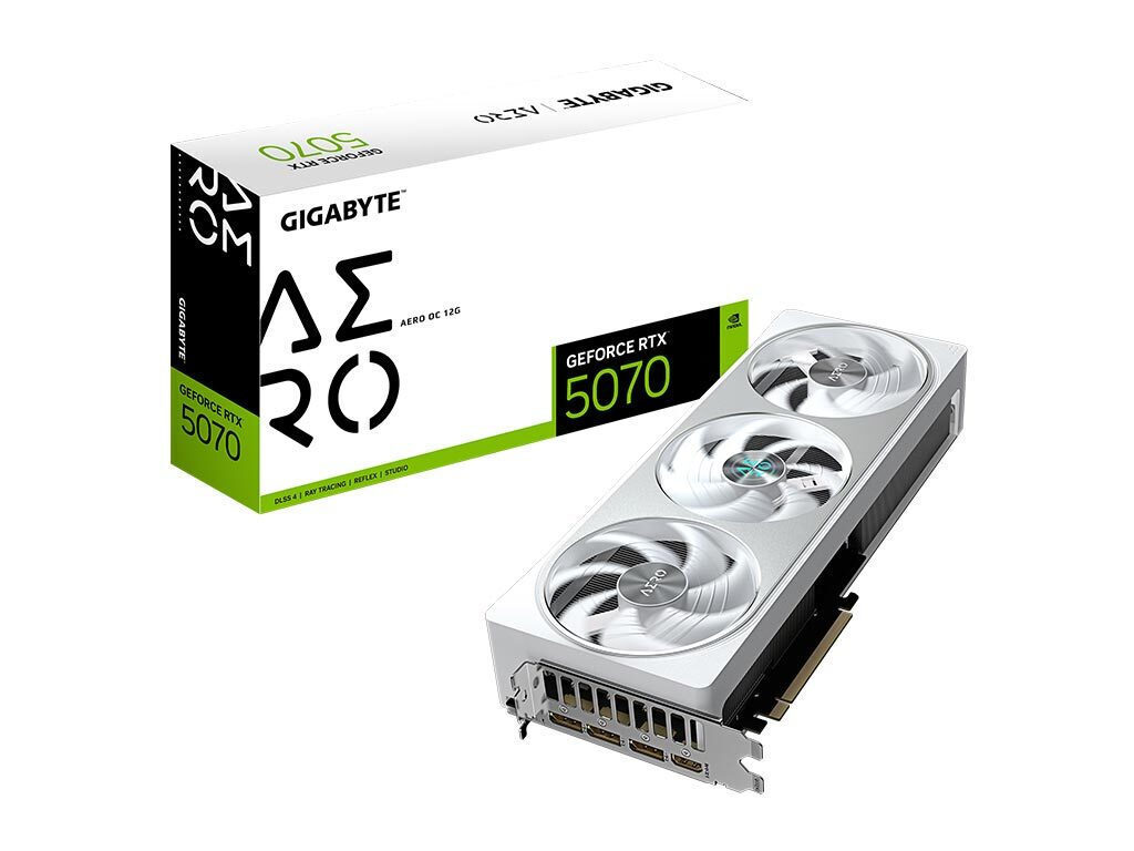 Gigabyte GeForce RTX 5070 12GB GDDR7 Aero OC Κάρτα Γραφικών
