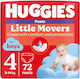 Huggies Πάνες με Αυτοκόλλητο No. 4 για 9-14kg 72τμχ