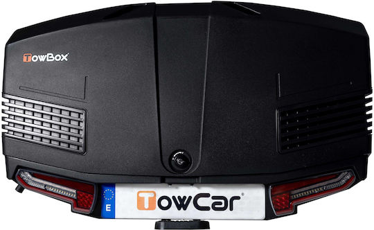 TowBox Dachbox Anhängerkupplung für Autos mit Einzelöffnung Kapazität 400Es Gray