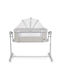Cangaroo Cradle-Park C`est la Vie with Mattress and Wheels Light Grey