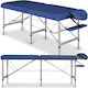 Habys Alu 60 Vinyl Flex K012 Aluminum Portable Blue Massage and Physiotherapy Bed 90x60cm