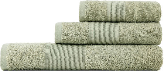 Nima Badehandtuch Oasis 70x140εκ. Olive Green Gewicht 480gr/m²