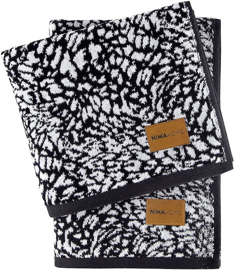 Nima Facecloth Dakara 50x90cm Black, White Weight 480gr/m²