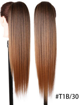 Ponytail Gkm Knstliche Menschliche Haar Keratin Kanekalon Nicht Frizz  Nicht Glnzend Nicht Verwickelt Gerade System Nester 71cm Code T1b/30 |  Skroutz Germany