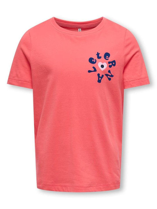 Kids Only Kids' T-shirt Coral, Pink