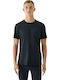 Functional Sportliches T-Shirt Schwarz