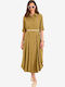 Midi Hemdkleid Olive