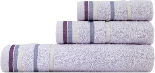 Nima Nima Badetücher Set 3 Stück Embrace Flieder Gewicht 450gr/m²