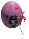 Gorjuss Easter Candle Round Handmade Painted Decorative Purple IM2246