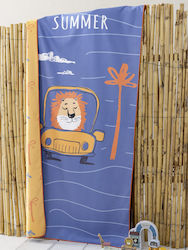 Nima Kids Πετσέτα Θαλάσσης 70x140 Lion Trip Μπλε Nima Kids Πετσέτα Θαλάσσης 70x140 Lion Trip Μπλε