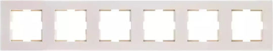 Ramă Karre 6-pliuri Culoare Crem/90960275