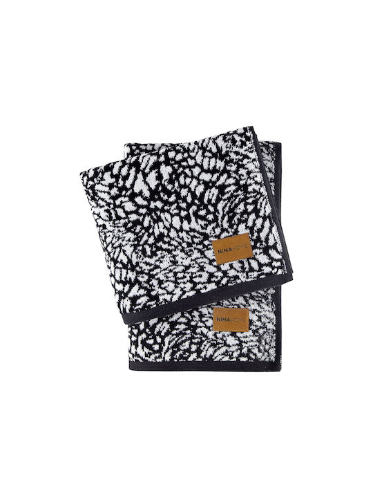 Nima Bath Towel Dakara 70x140cm Black, White Weight 480gr/m²