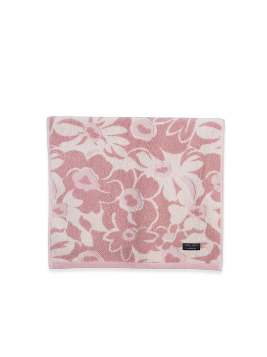 Nef-Nef Homeware Πετσέτα Σώματος Elements-blossen 70x140εκ. Mauve Βάρους 550gr/m²