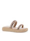 Sandale Casual Damă Flatforme Roz Auriu