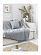 Nima Benito Ριχτάρι Τριθέσιου Καναπέ Chenille 180x300εκ. Gray