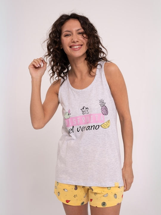 Muydemi Summer Women's Pyjama Set Gray