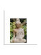 Dekorative Buddha-Figur Harz Grau Gold Details Abmessung 18cm Tr-161