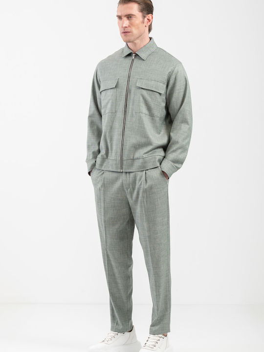 Vittorio Artist Μακρυμάνικo Overshirt Mint