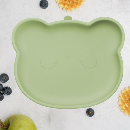 AppeKids Baby Food Plate made of Silicone Green