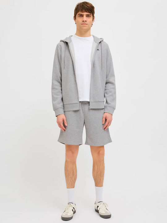 JJ Rebel Αθλητική Ανδρική Βερμούδα Light Grey Melange