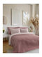 Nima Nala Wild Coverlet Queen Size Microfiber Dusty Pink / Apple Pink 220x240cm