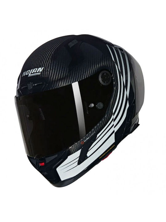 Nolan X-804 RS Ultra Carbon Ala Carbonio/White/...